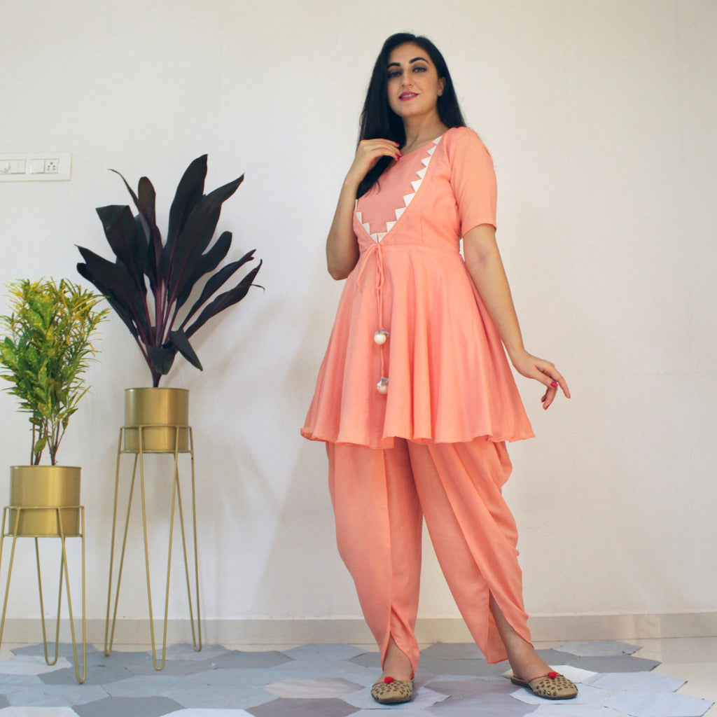 Dhoti salwar hotsell with frock kurti