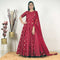 Ready to wear Maroon Multi Golden Block Printed Gown